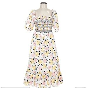 Kate Spade ♠️ Floral Smocked Maxi Dress